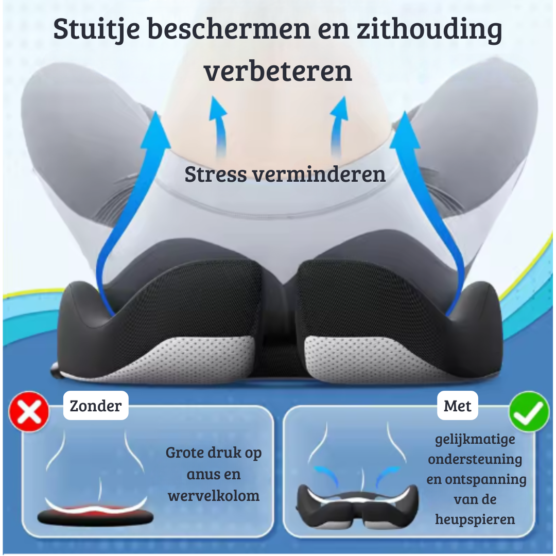 Ergonomisch Zitkussen – Comfort & Ondersteuning voor Rug en Houding