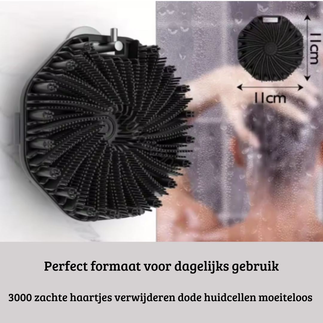 Antibacteriële siliconen body scrubber
